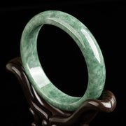 EverestArtstudios Natural Jade Luck Wealth Bangle Bracelet