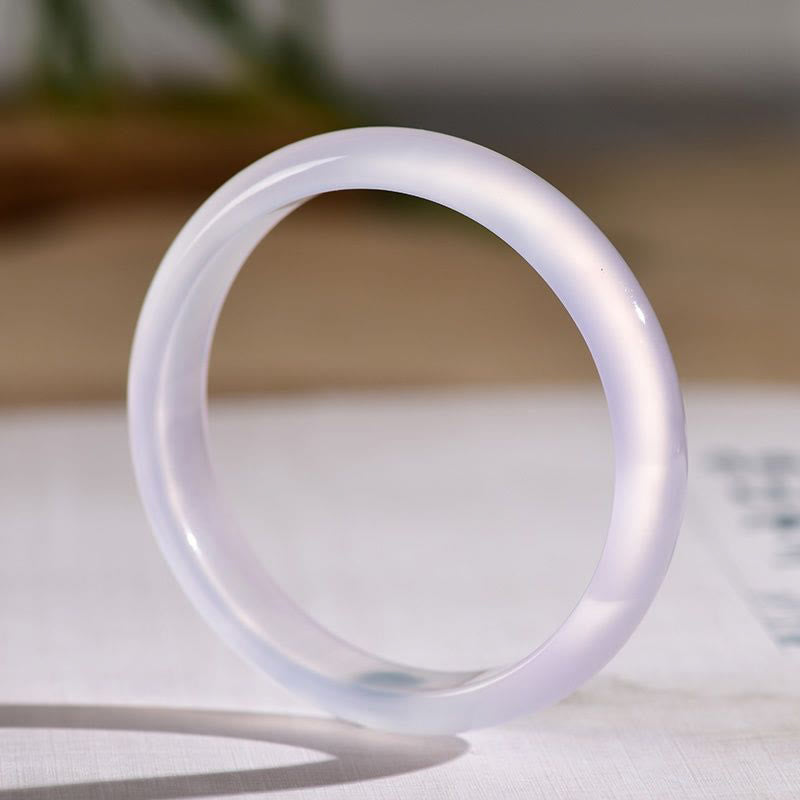 EverestArtstudios Natural Chalcedony Positive Energy Bracelet Bangle