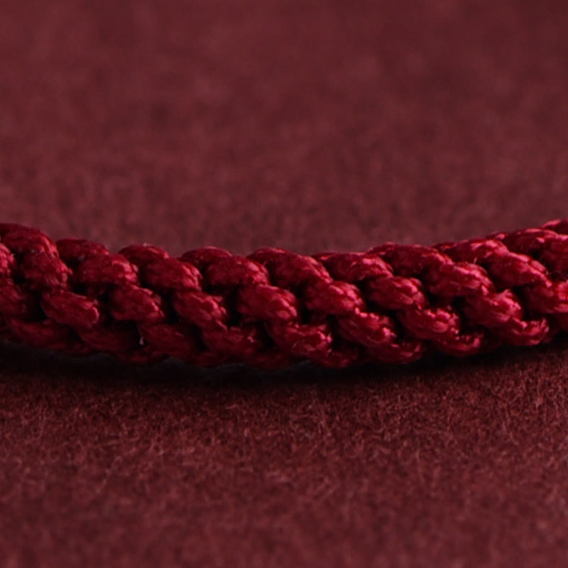 EverestArtStudios 999 Gold Triple Ring Design Handmade Connection Braided Rope Bracelet