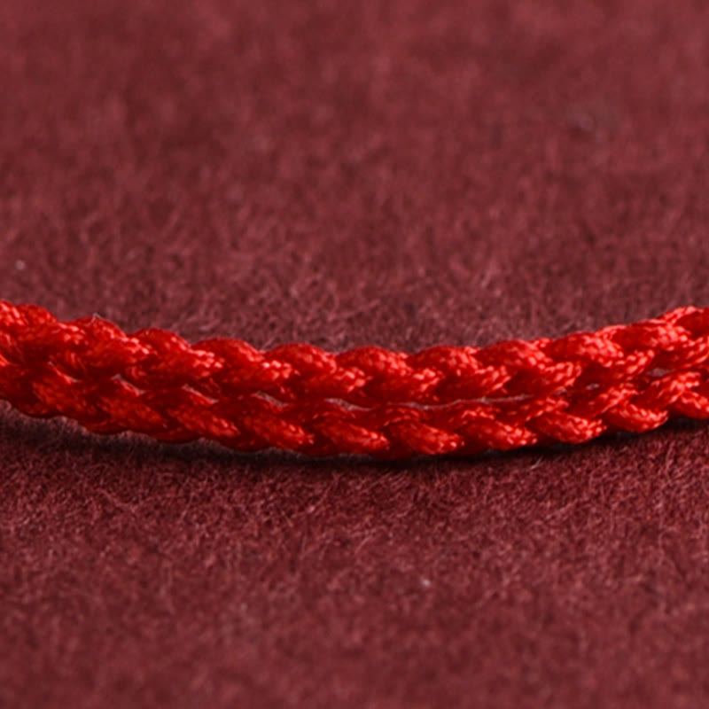 EverestArtStudios 999 Gold One Mini Bead Design Handmade Strength Braided Rope Bracelet Anklet
