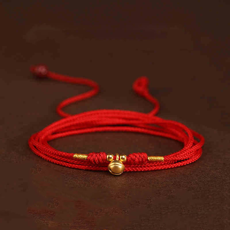 EverestArtStudios 999 Solid Gold Red String Waist Chain