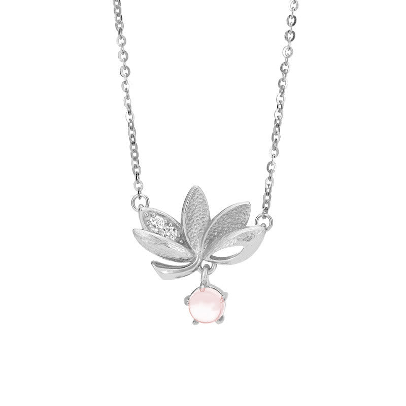 EverestArtstudios 925 Sterling Silver Lotus Keep away evil spirits Necklace Pendant