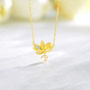 EverestArtstudios 925 Sterling Silver Lotus Keep away evil spirits Necklace Pendant