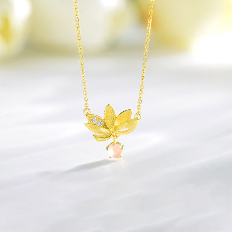 EverestArtstudios 925 Sterling Silver Lotus Keep away evil spirits Necklace Pendant