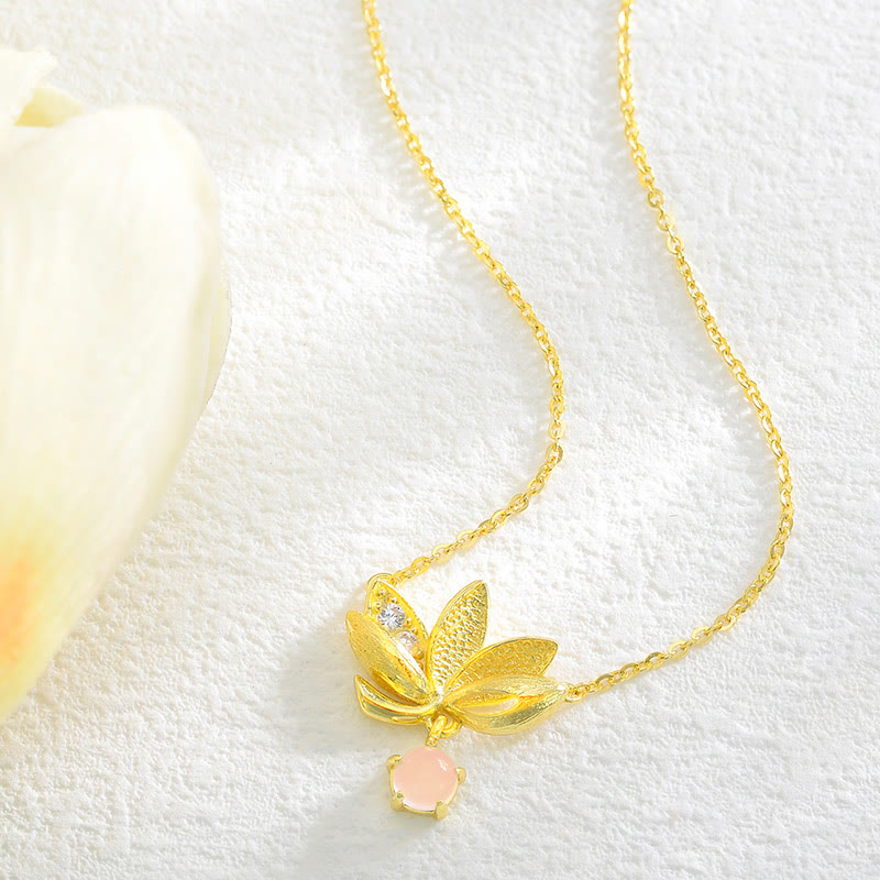EverestArtstudios 925 Sterling Silver Lotus Keep away evil spirits Necklace Pendant