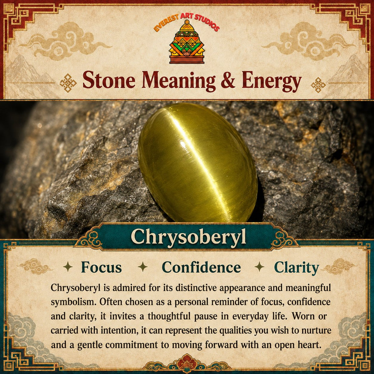 EverestArtstudios chrysoberyl meaning and symbolism