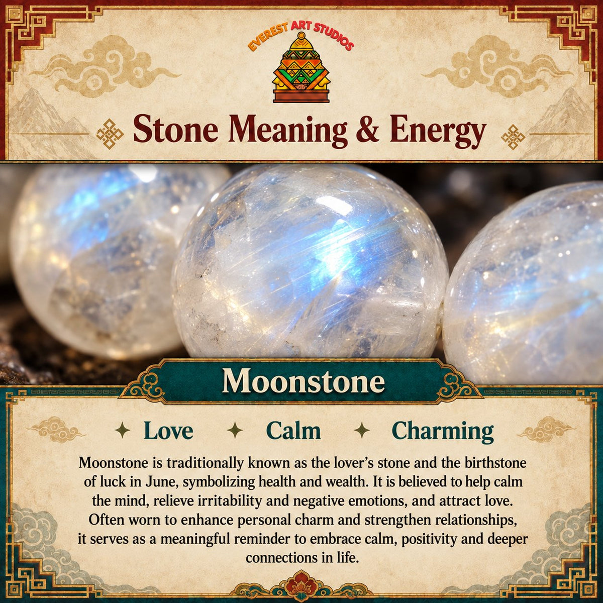 EverestArtstudios moonstone meaning and symbolism