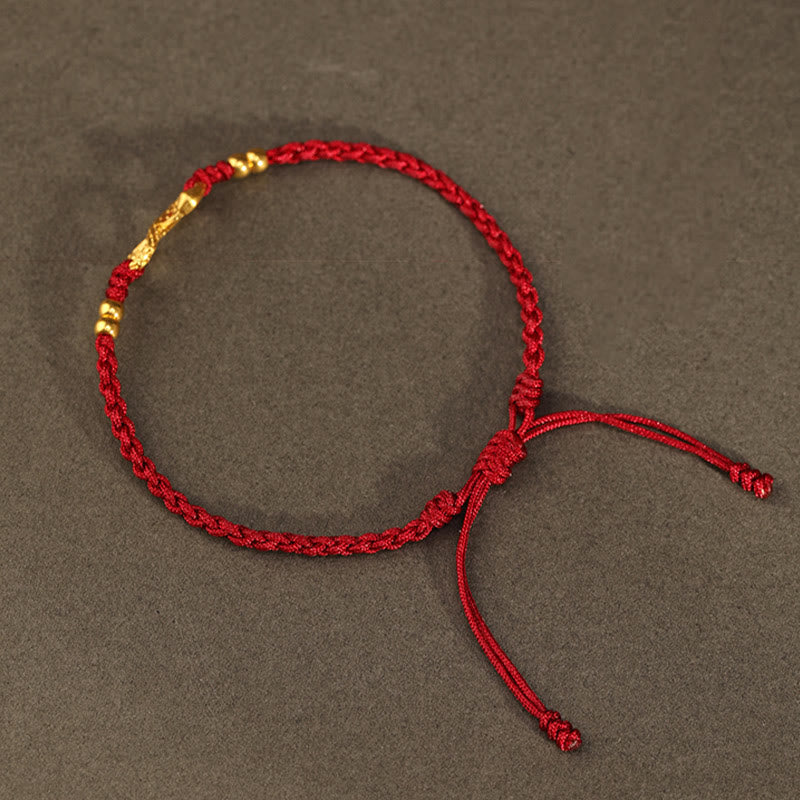 EverestArtStudios 999 Gold Year of the Snake Eternal Endless Knot Infinity Handmade Luck Bracelet