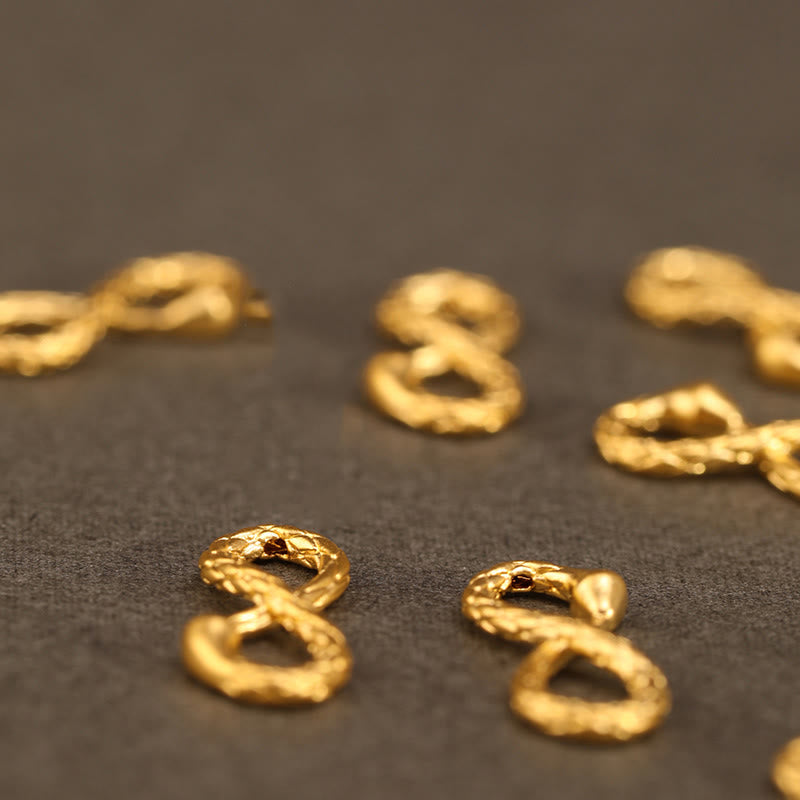 EverestArtStudios 999 Gold Year of the Snake Eternal Endless Knot Infinity Handmade Luck Bracelet