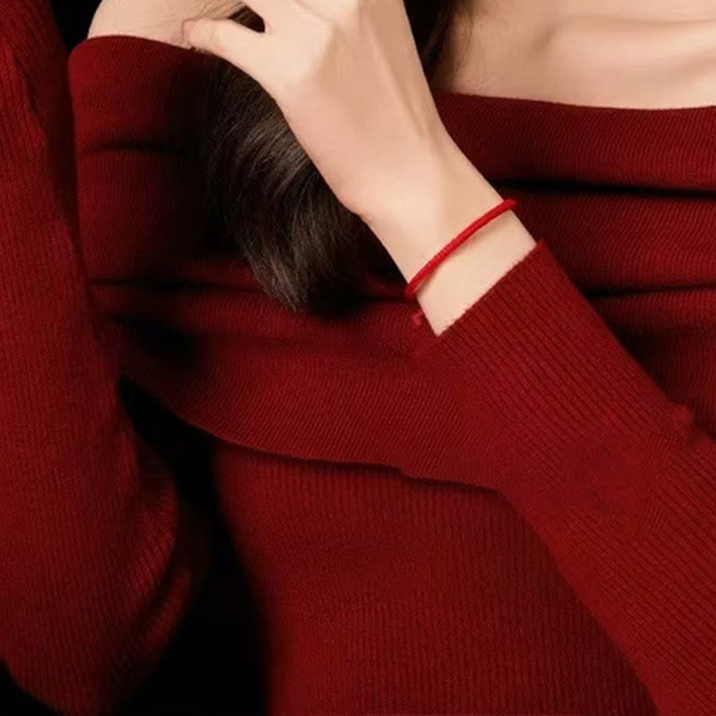 EverestArtStudios Scarlet Cord 925 Sterling Silver Five Pathways Deity Of Wealth Linking Wristband