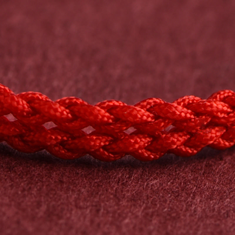 EverestArtStudios Year of the Horse 999 Sterling Silver Copper Coins Luck Rope Braided Bracelet Anklet