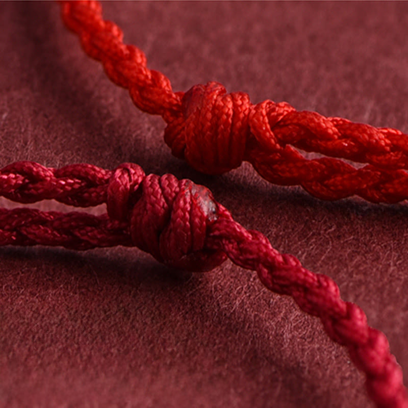 EverestArtStudios Year of the Horse 999 Sterling Silver Copper Coins Luck Rope Braided Bracelet Anklet