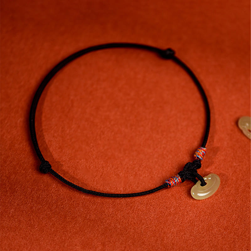 EverestArtStudios Red String Woven Nephrite Guardian Adjustable Cats Dogs Pet Collar