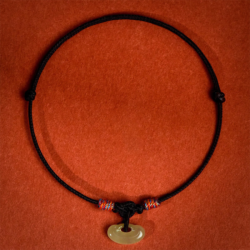 EverestArtStudios Red String Woven Nephrite Guardian Adjustable Cats Dogs Pet Collar