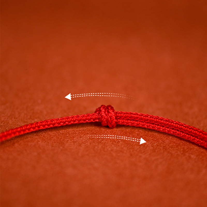 EverestArtStudios Red String Woven Nephrite Guardian Adjustable Cats Dogs Pet Collar