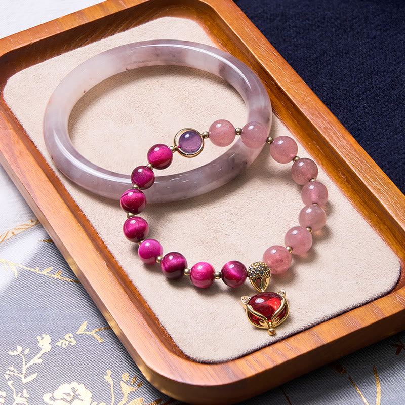 EverestArtstudios Enhance Happiness and Joy Purple Bracelet Bangle Bundle