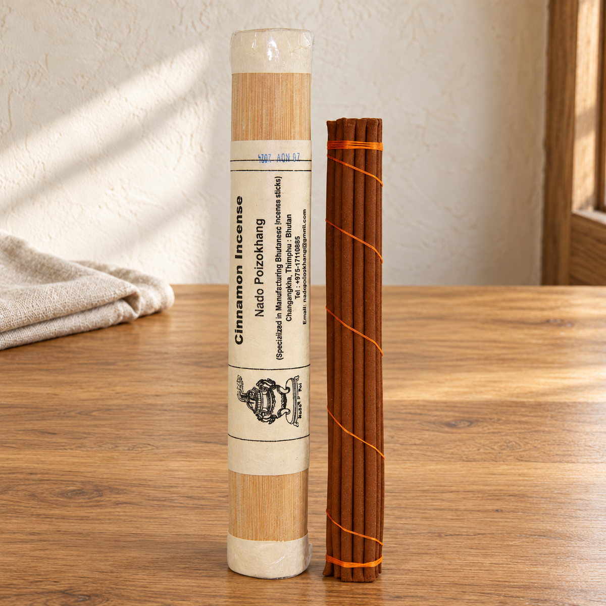 NADO Cinnamon incense, 19-stick wrapped pack