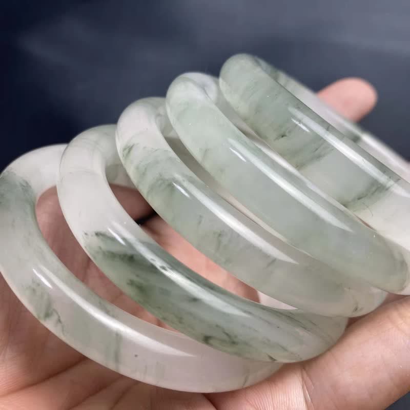 EverestArtstudios Jade Abundance Luck Blessing Bracelet Bangle