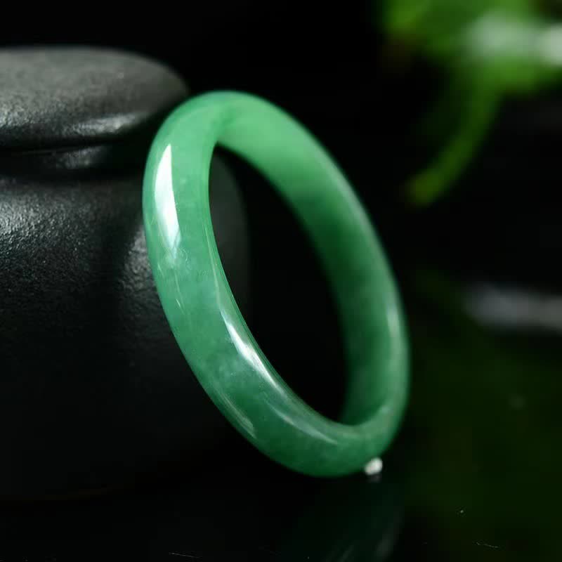 EverestArtstudios Quartzite Jade Healing Abundance Protection Bracelet Bangle