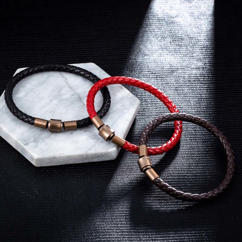 EverestArtstudios Vintage Leather Rope Luck Braid String Bracelet