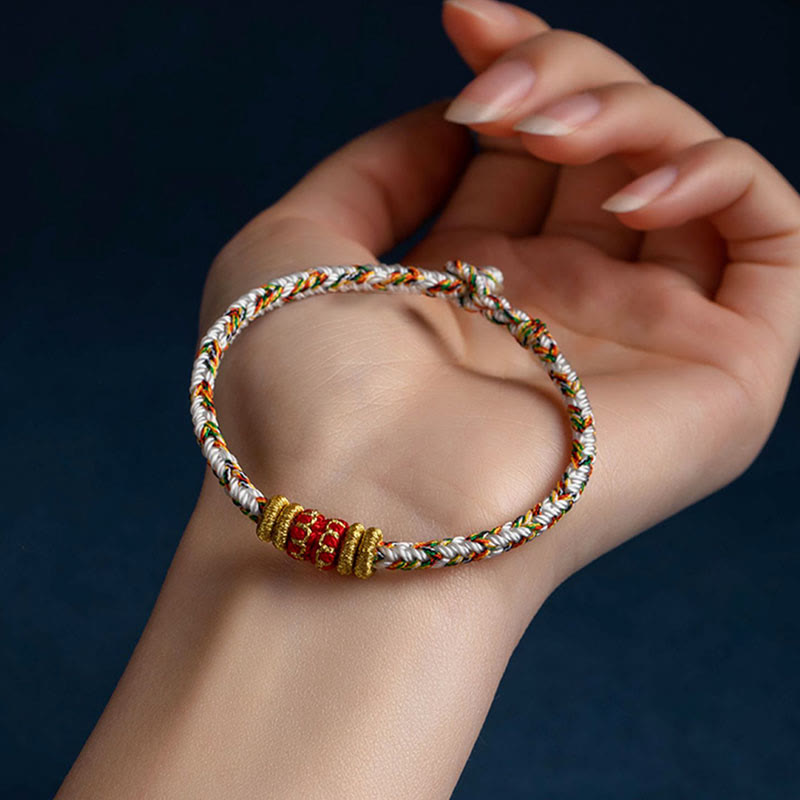 EverestArtStudios Tibet Handmade Chinese Zodiac Luck Strength Braided String Bracelet