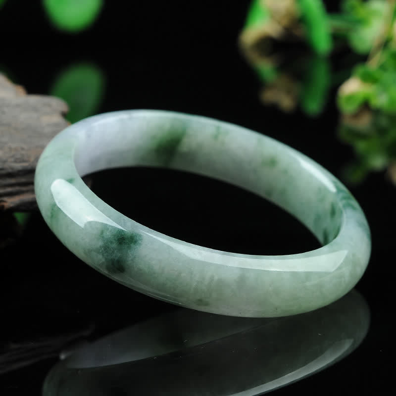 EverestArtstudios Jade Luck Blessing Prosperity Bracelet Bangle