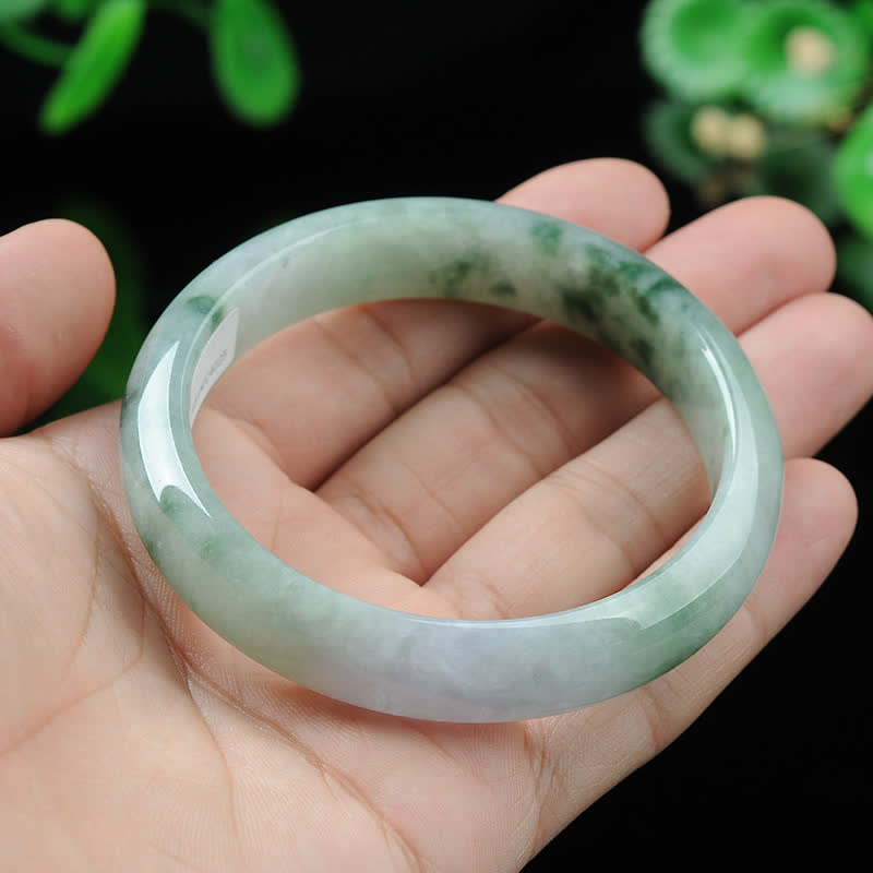 EverestArtstudios Jade Luck Blessing Prosperity Bracelet Bangle