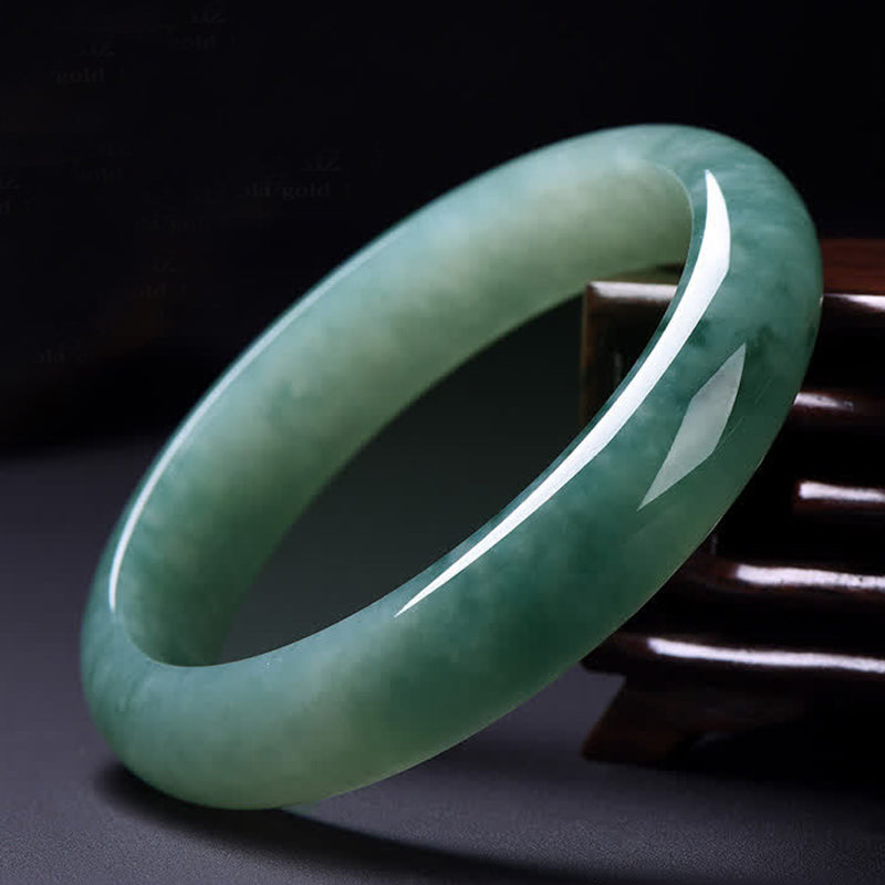 EverestArtstudios Jade Abundance Luck Healing Bangle Bracelet