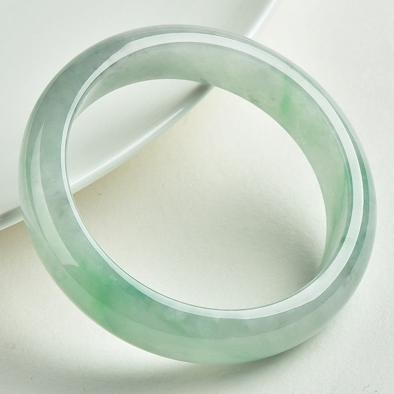 EverestArtstudios  Natural Jade Prosperity Wealth Luck Bangle Bracelet