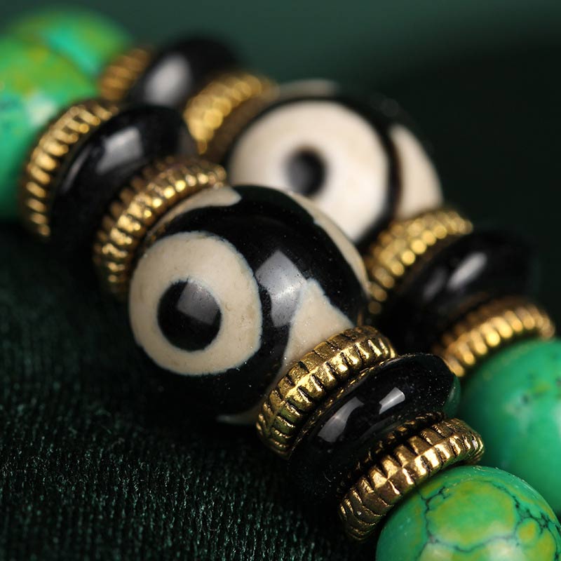 EverestArtStudios Tibetan Turquoise Mala Balance Necklace Bracelet