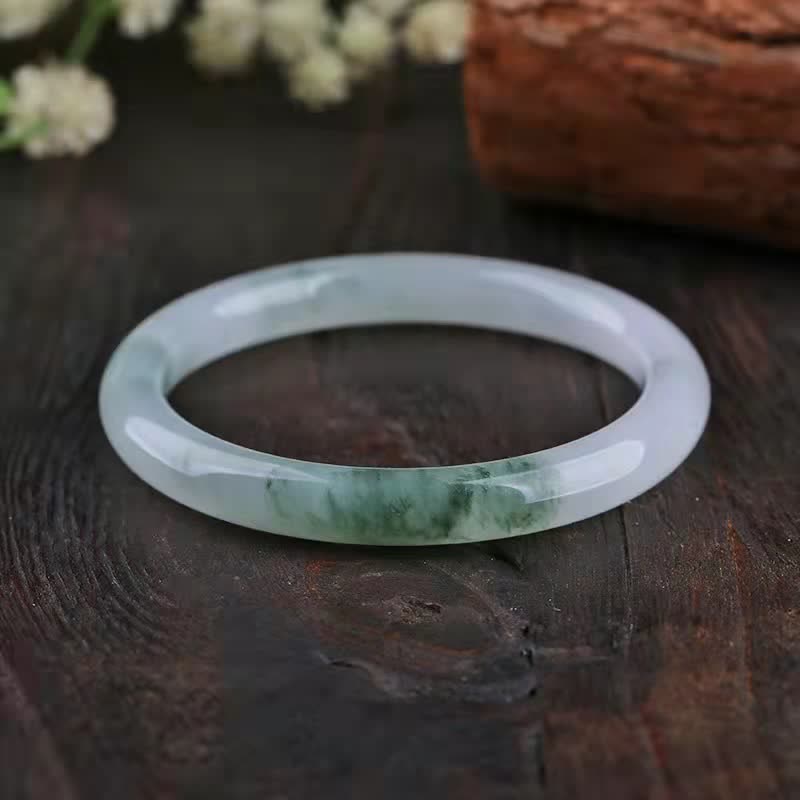 EverestArtstudios Jade Abundance Luck Blessing Bracelet Bangle