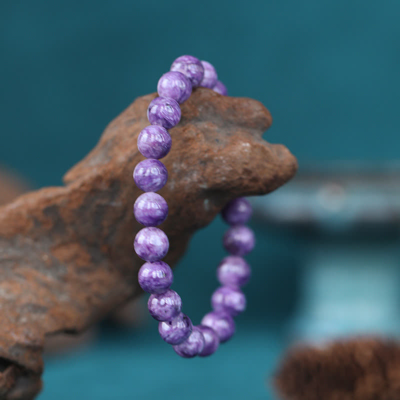 EverestArtstudios Amethyst Crystal Positive Transformation Bracelet