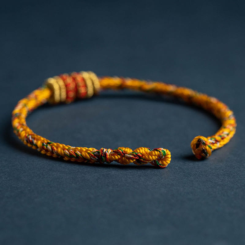 EverestArtStudios Tibet Handmade Chinese Zodiac Luck Strength Braided String Bracelet