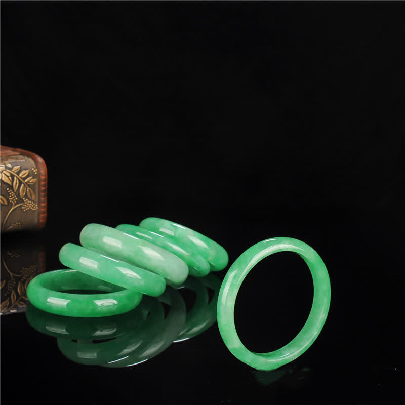 EverestArtstudios Quartzite Jade Healing Abundance Protection Bracelet Bangle