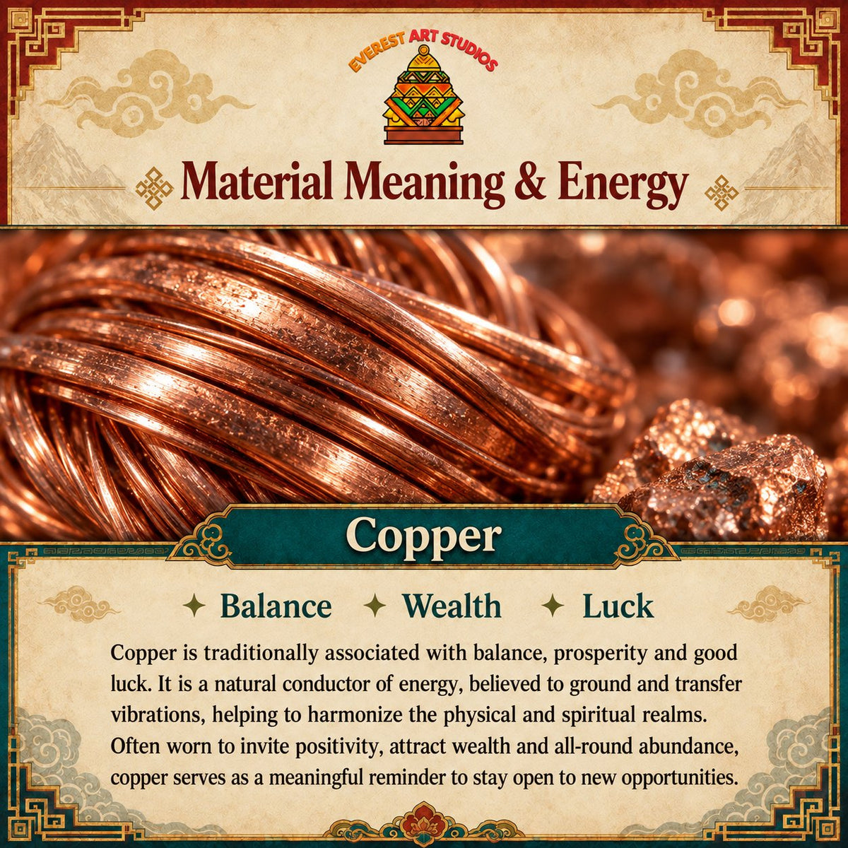 EverestArtstudios copper meaning and symbolism