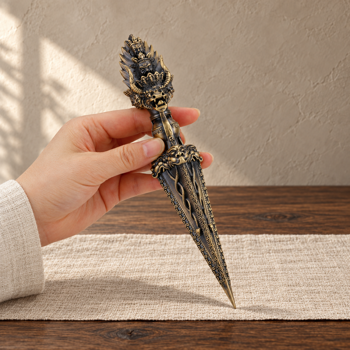 Yamantaka 15 cm, Antique Brass, Ornament Only