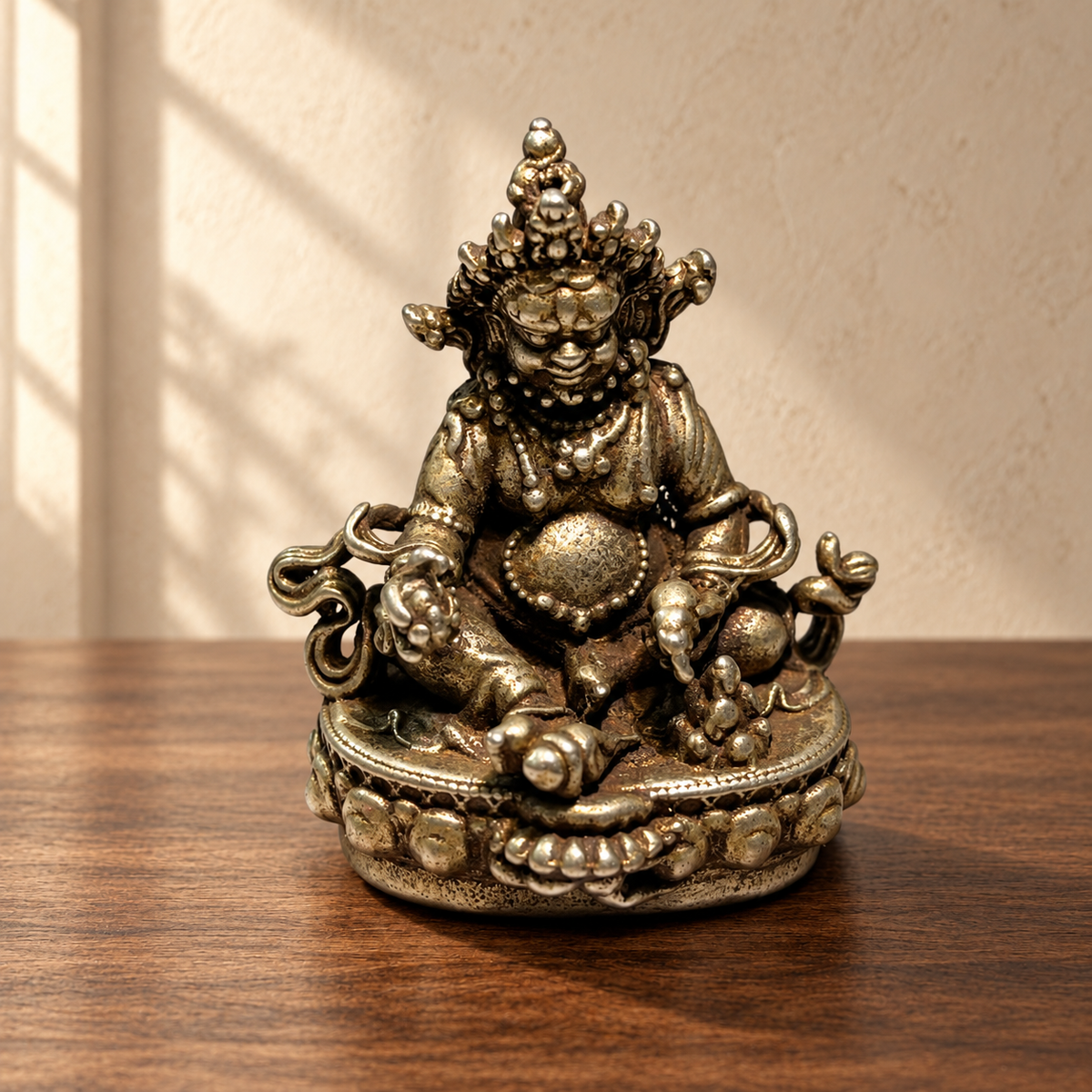Yellow Jambhala miniature statue