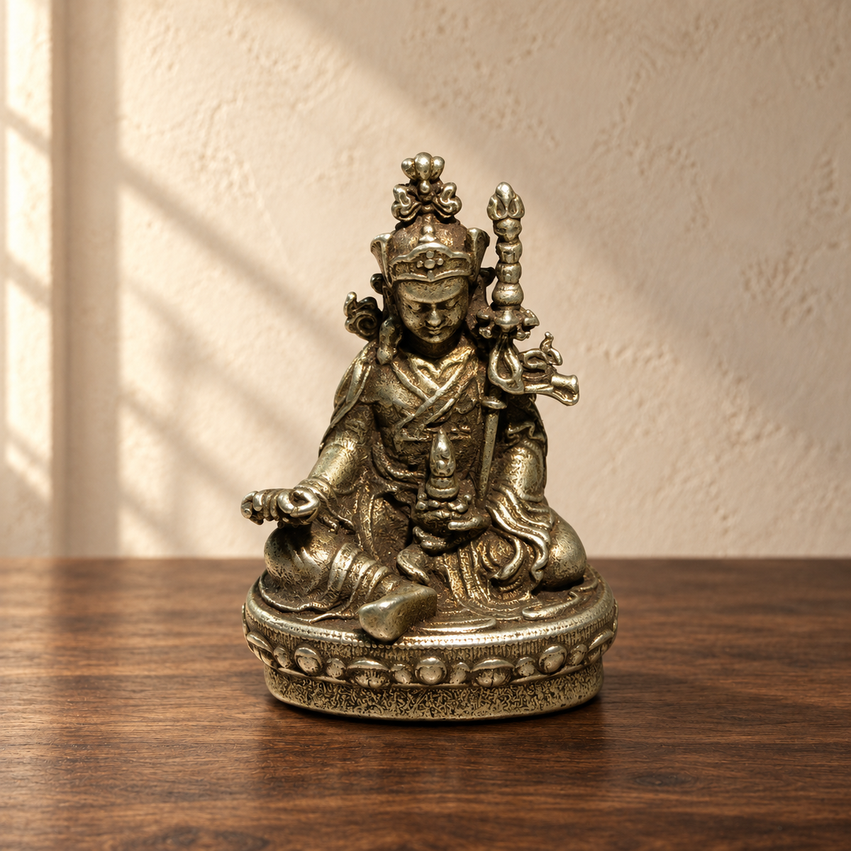 Padmasambhava miniature statue