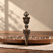 Miniature Phurba pendant, Antique Red Copper