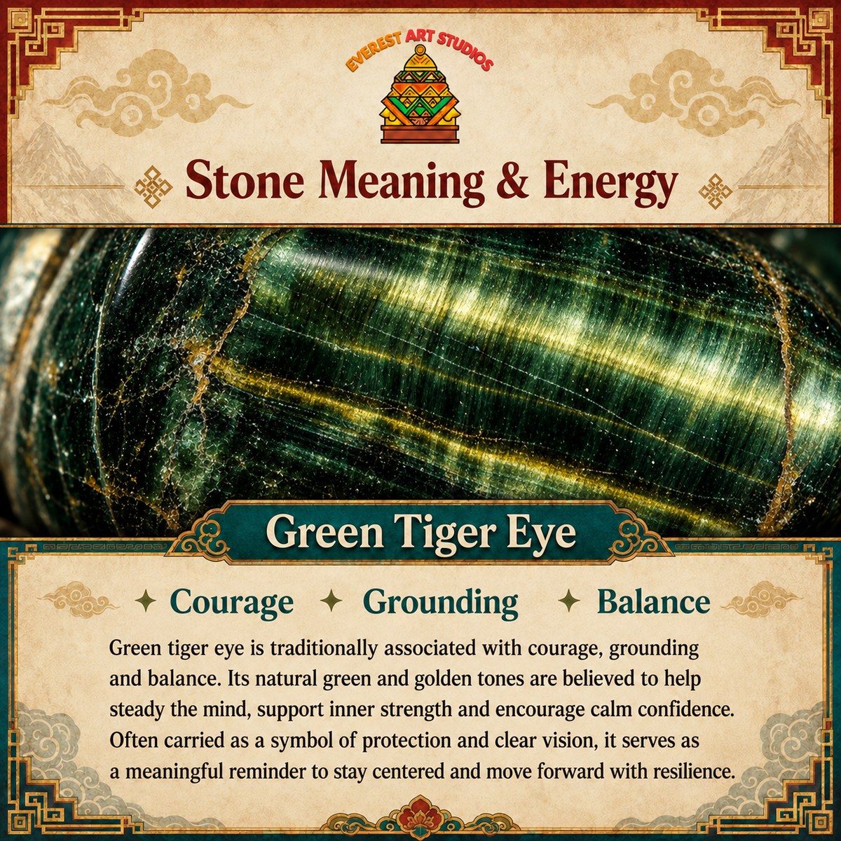 EverestArtstudios Green Tiger Eye