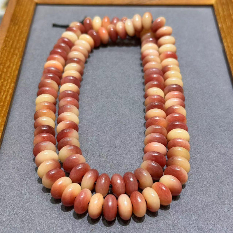 EverestArtstudios Natural Half-Blood Camel Bone Disc-Bead 108-Bead DIY Strand