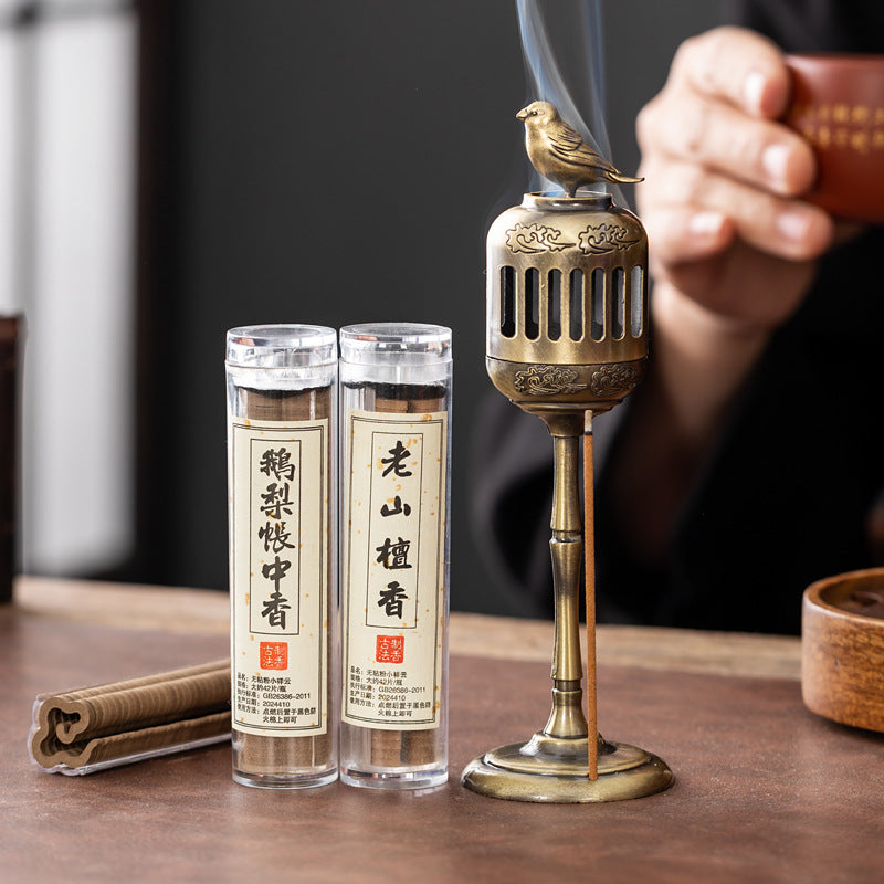 Cross-border canary palace lamp small auspicious cloud disc incense burner incense burner creative alloy aromatherapy burner tea ceremony ornament agarwood sandalwood burner