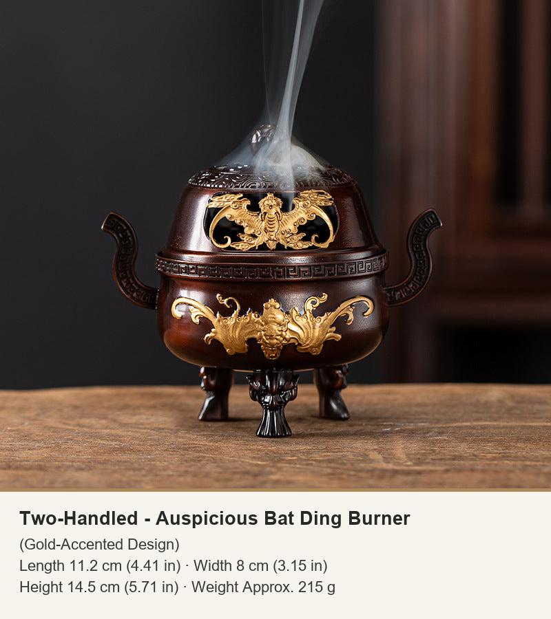 Two-Handled - Auspicious Bat Ding Burner