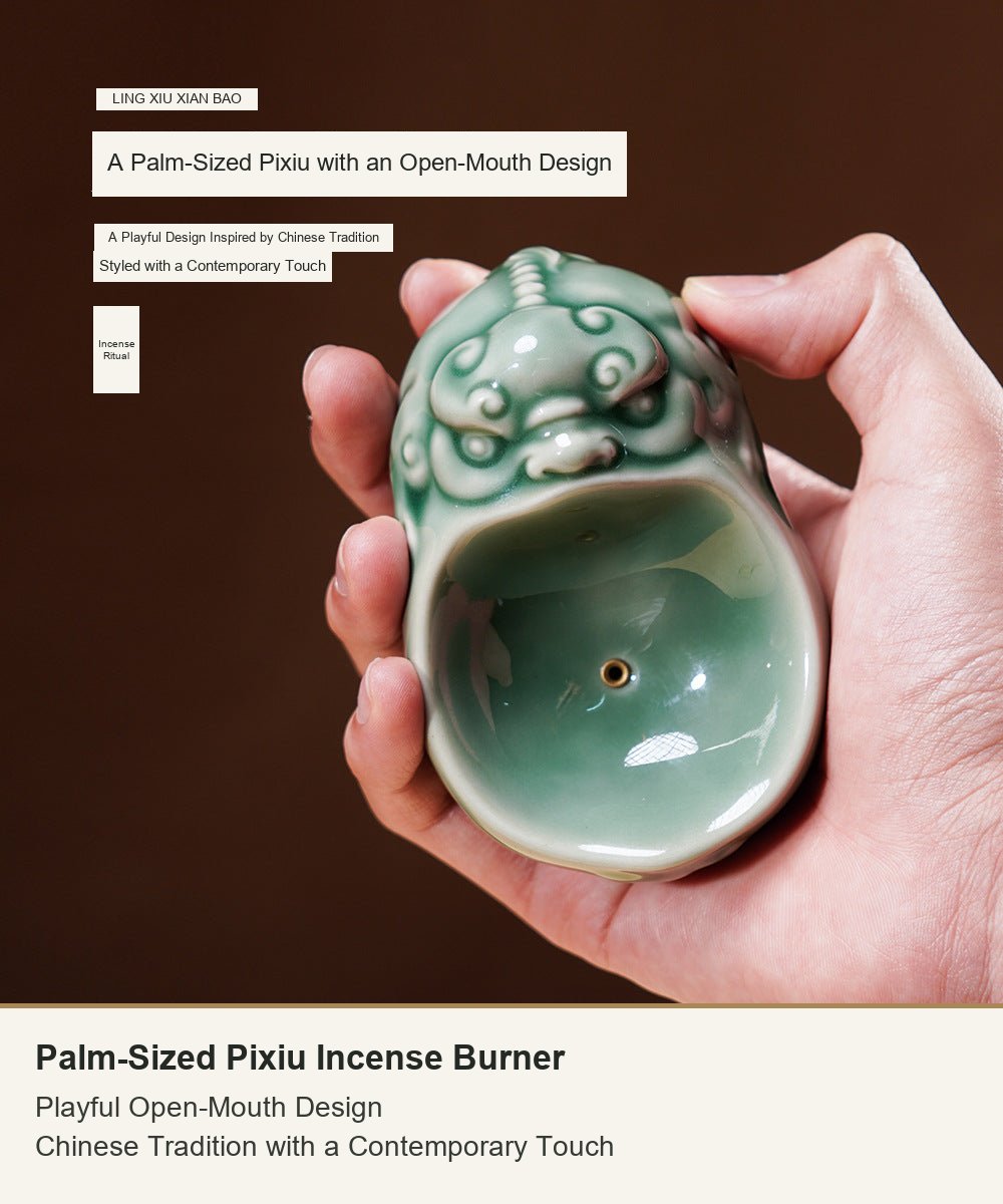 Palm-Sized Pixiu Incense Burner