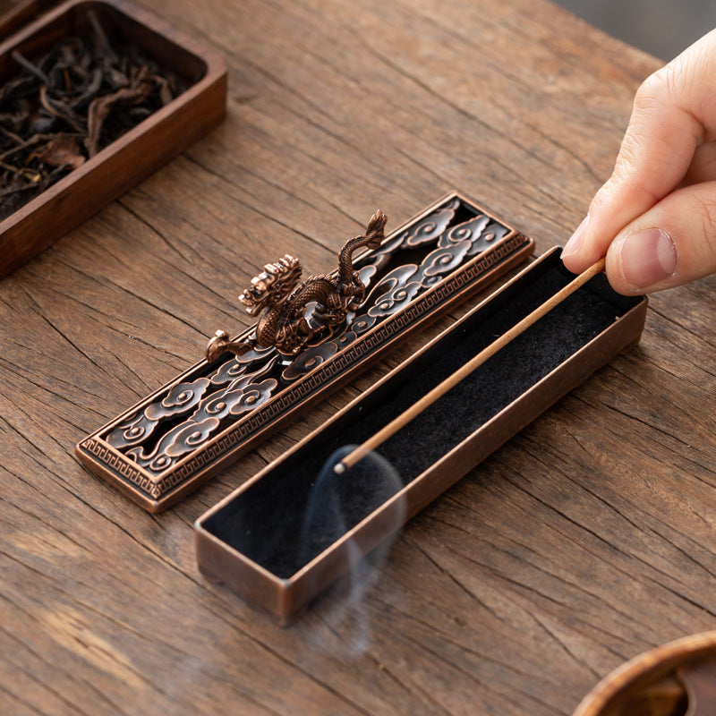 Jiaolong Play Bead Incense Burner Sandalwood Line Incense Burner Indoor Aromatherapy Short Incense Box Line Incense Burner Ornament