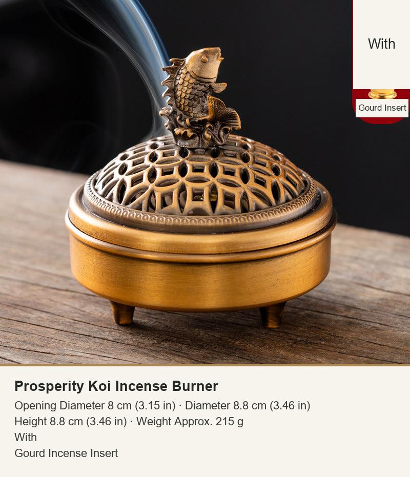 Prosperity Koi Incense Burner