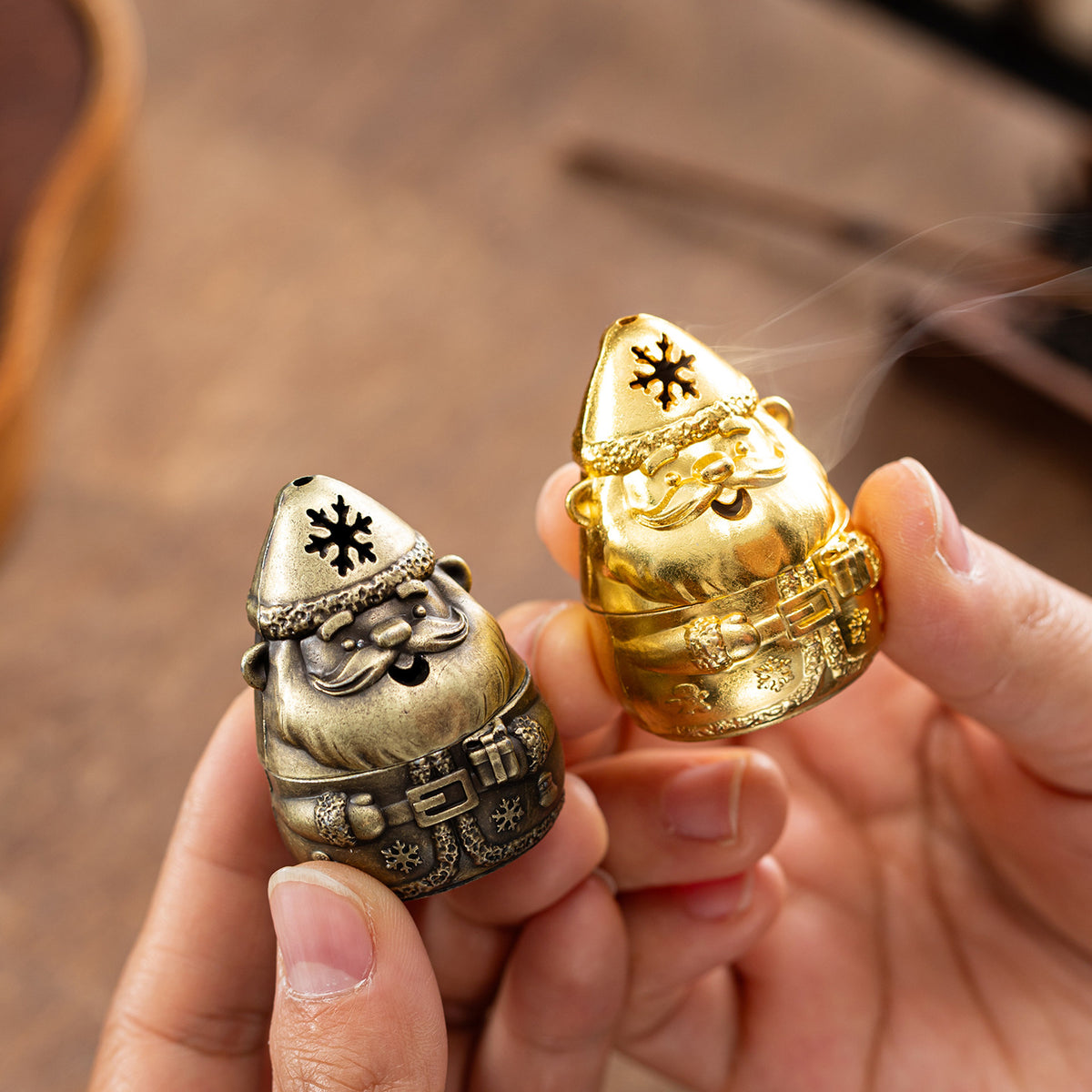 Santa Claus Elk Incense Burner Household Interior Ornament Sandalwood Plate Incense Burner Small Xiangyun Incense Burner Crafts Incense Burner