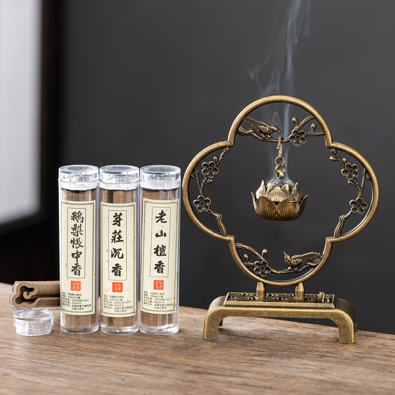Creative Lotus Hanging Burner Incense Burner Sticky Powder Free Small Burner Household Indoor Aromatherapy Burner Office Tea Room Incense Zen Ornament