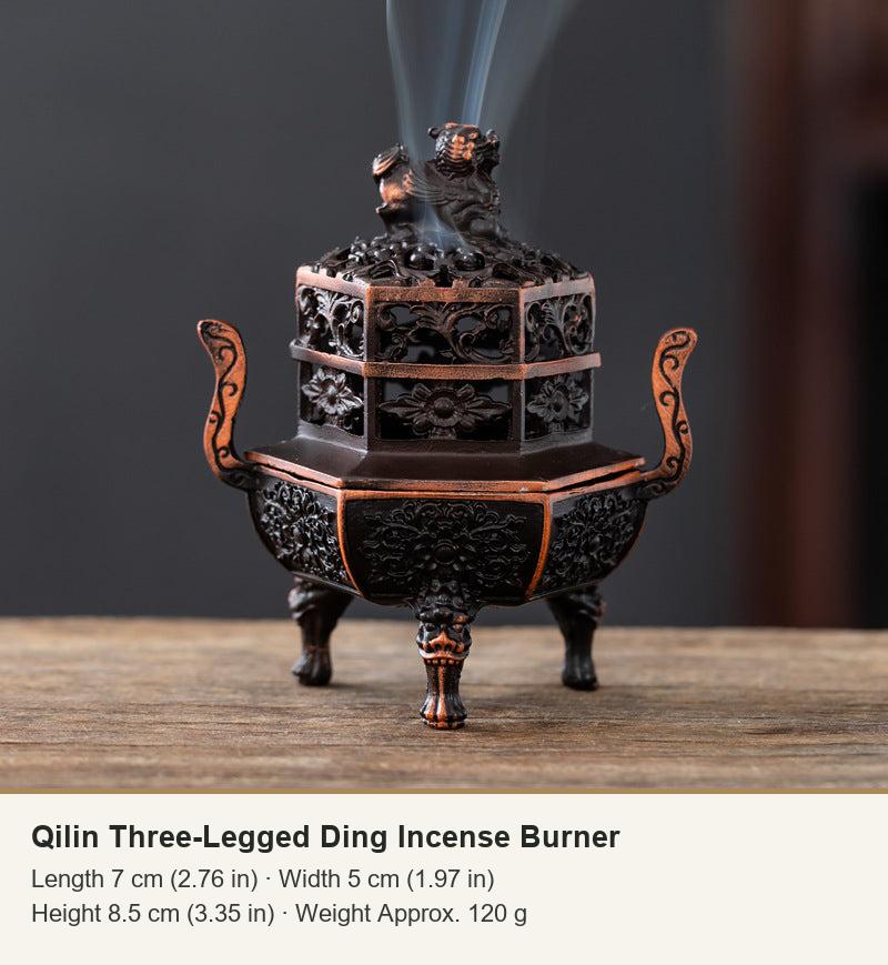 Qilin Three-Legged Ding Incense Burner