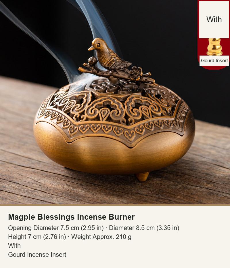 Magpie Blessings Incense Burner